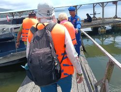 Satpolairud Bangli Atensi Pengunjung Wisata Danau Batur